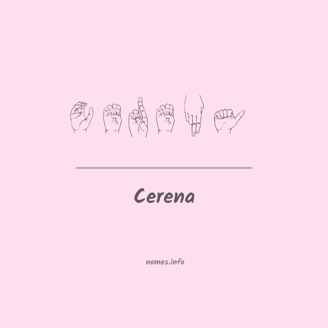 Cerena em Libras