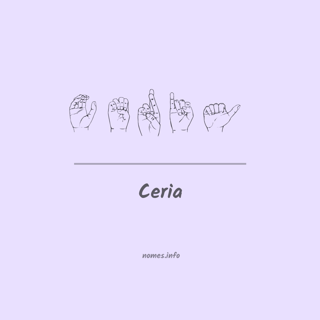 Ceria em Libras