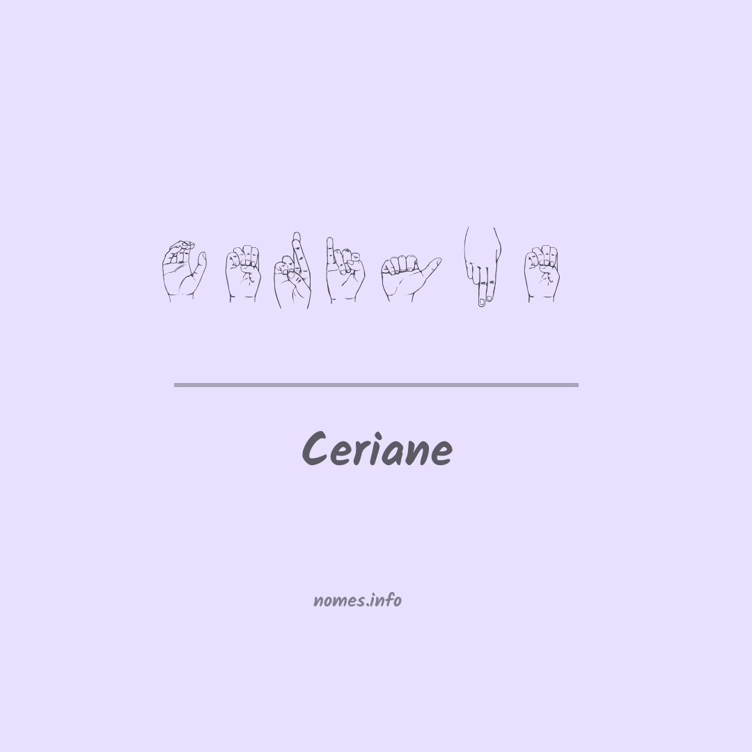 Ceriane em Libras
