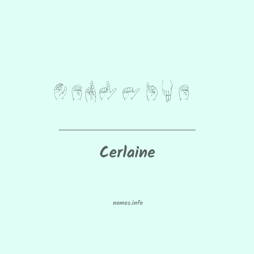 Cerlaine em Libras