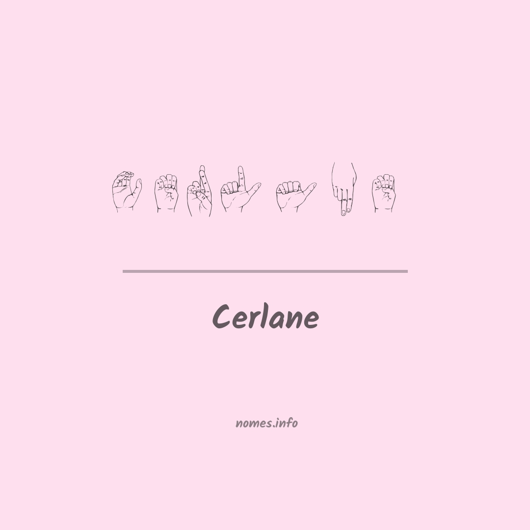Cerlane em Libras