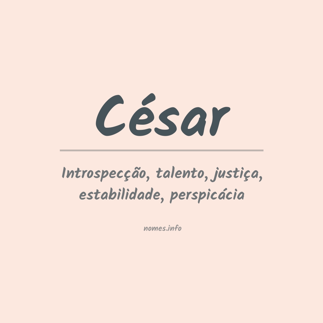 Significado do nome César