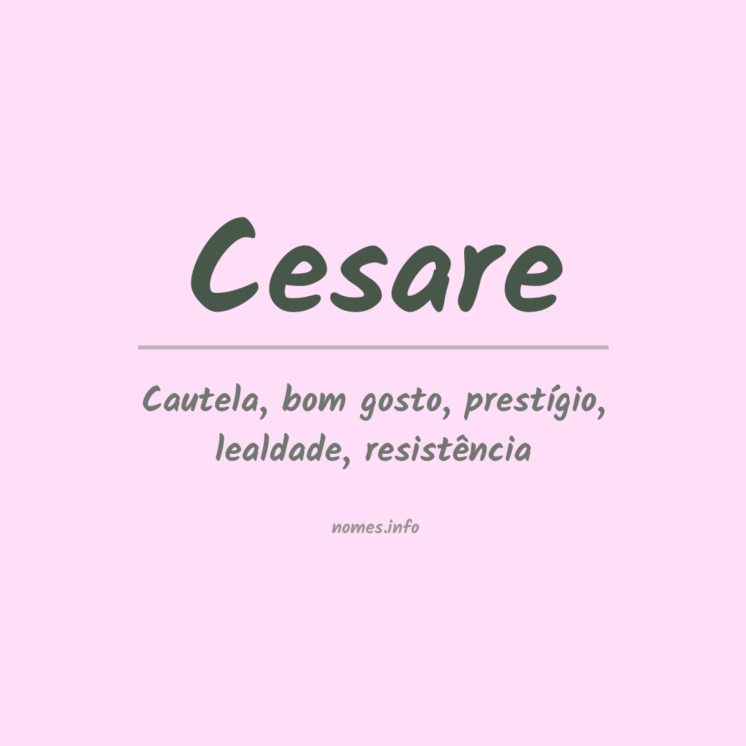 Significado do nome Cesare
