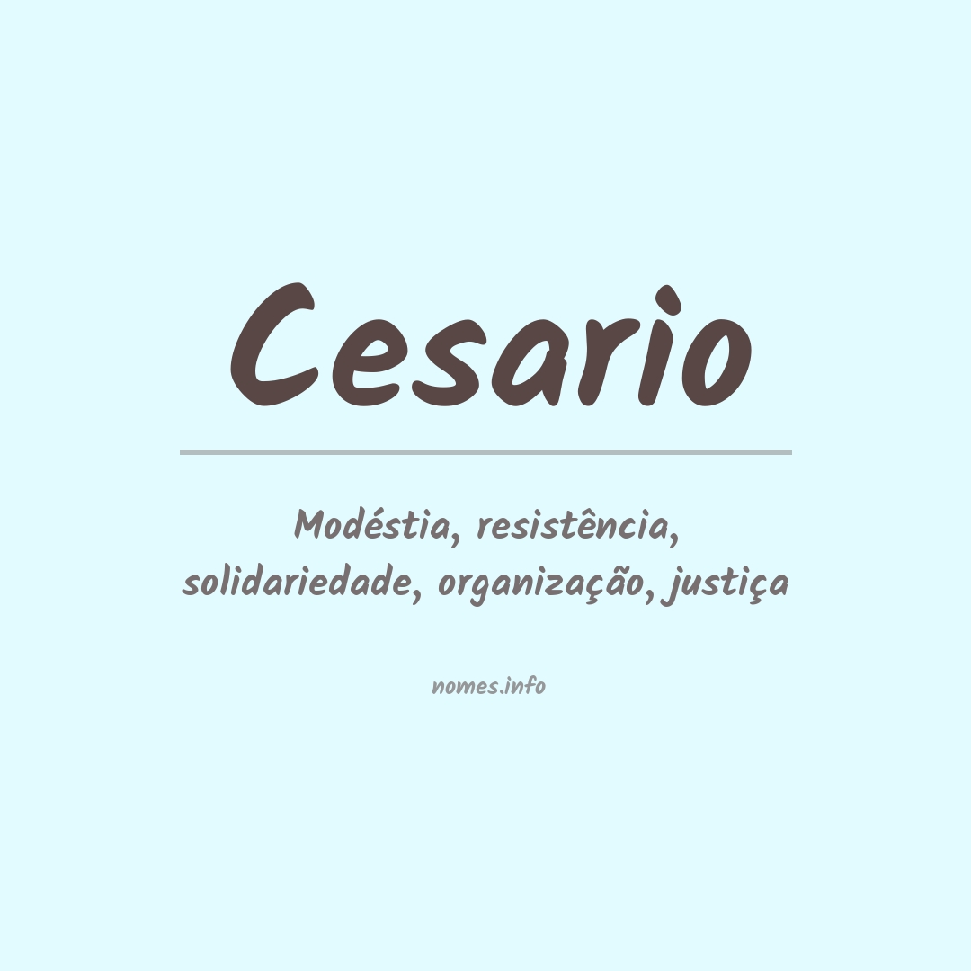 Significado do nome Cesario
