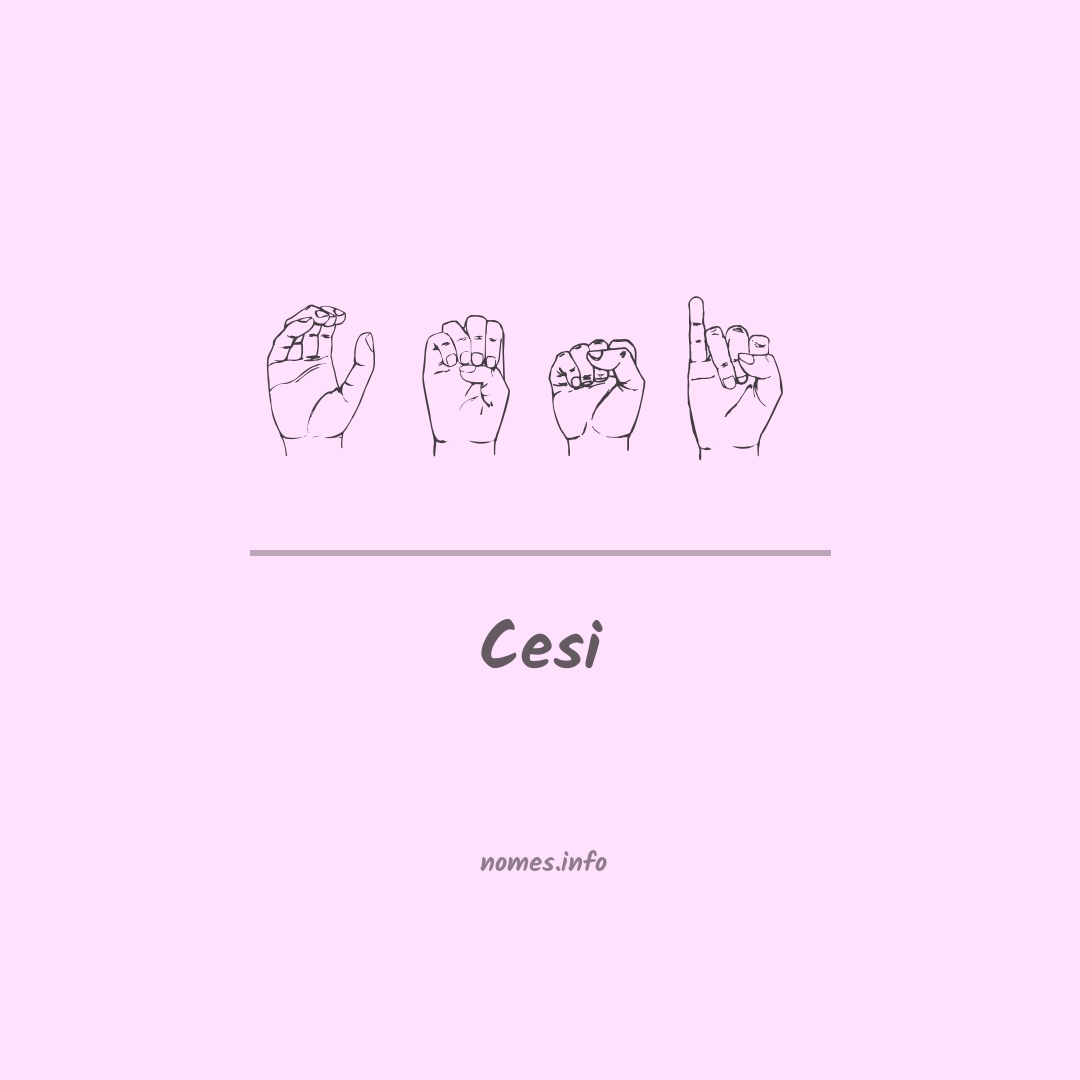 Cesi em Libras