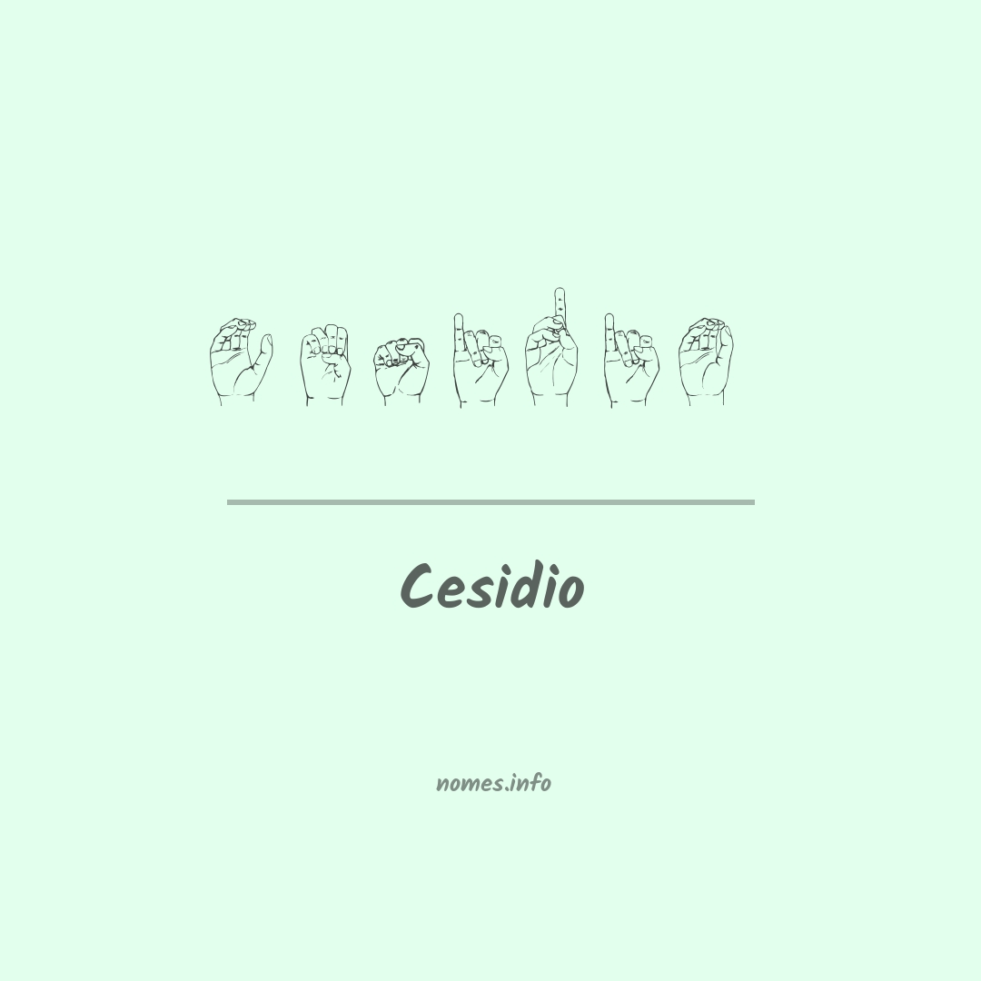 Cesidio em Libras