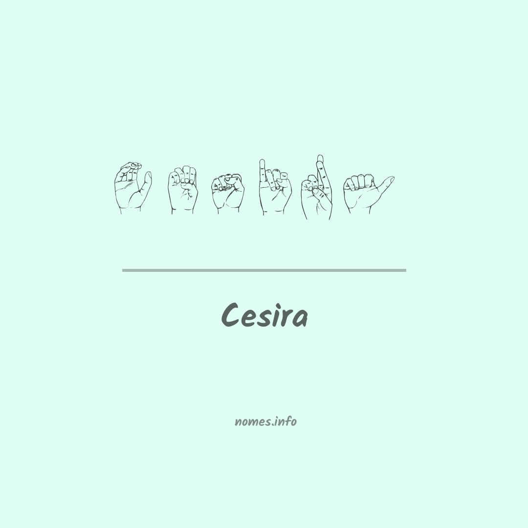 Cesira em Libras