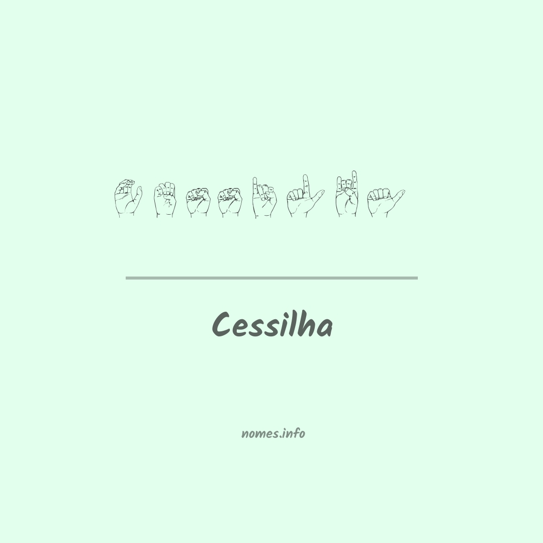 Cessilha em Libras