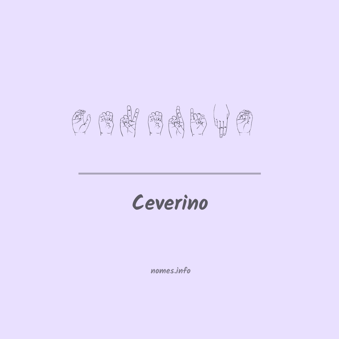 Ceverino em Libras