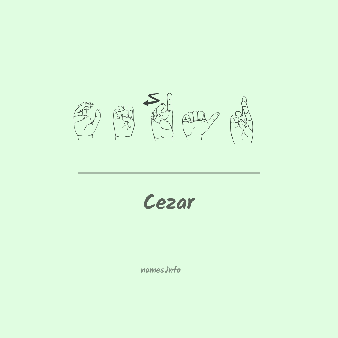 Cezar em Libras