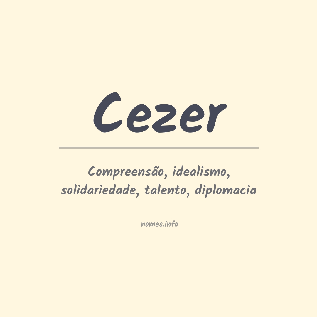 Significado do nome Cezer