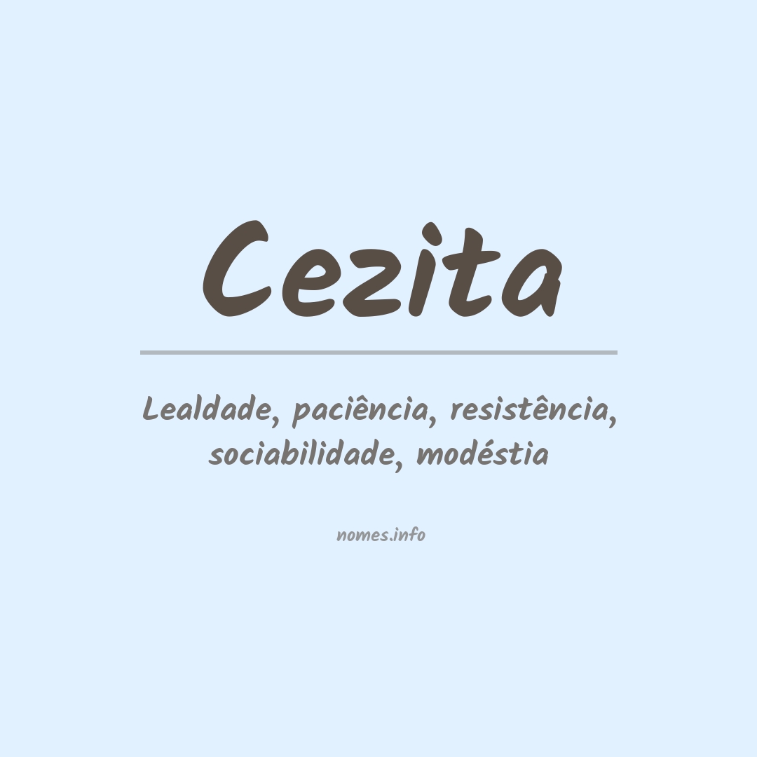 Significado do nome Cezita