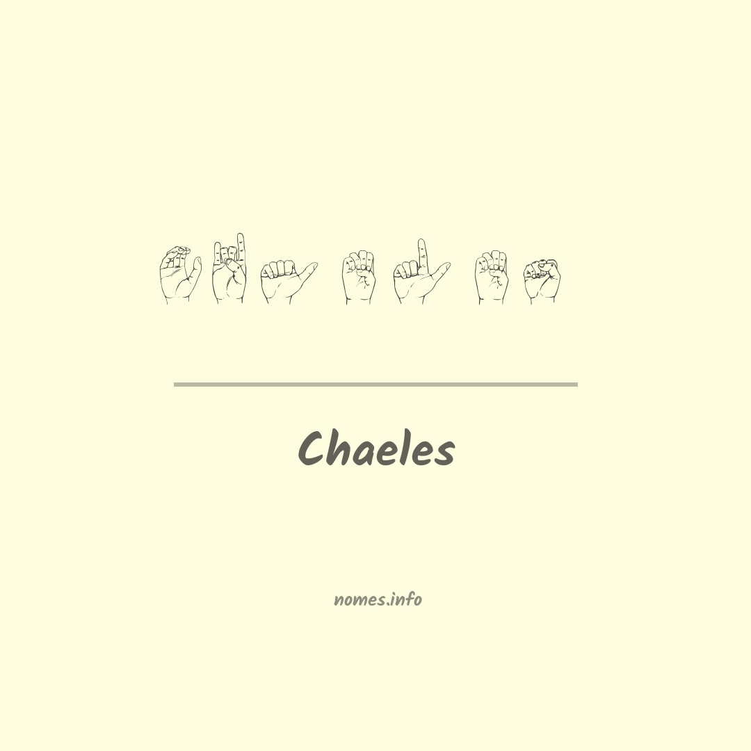 Chaeles em Libras