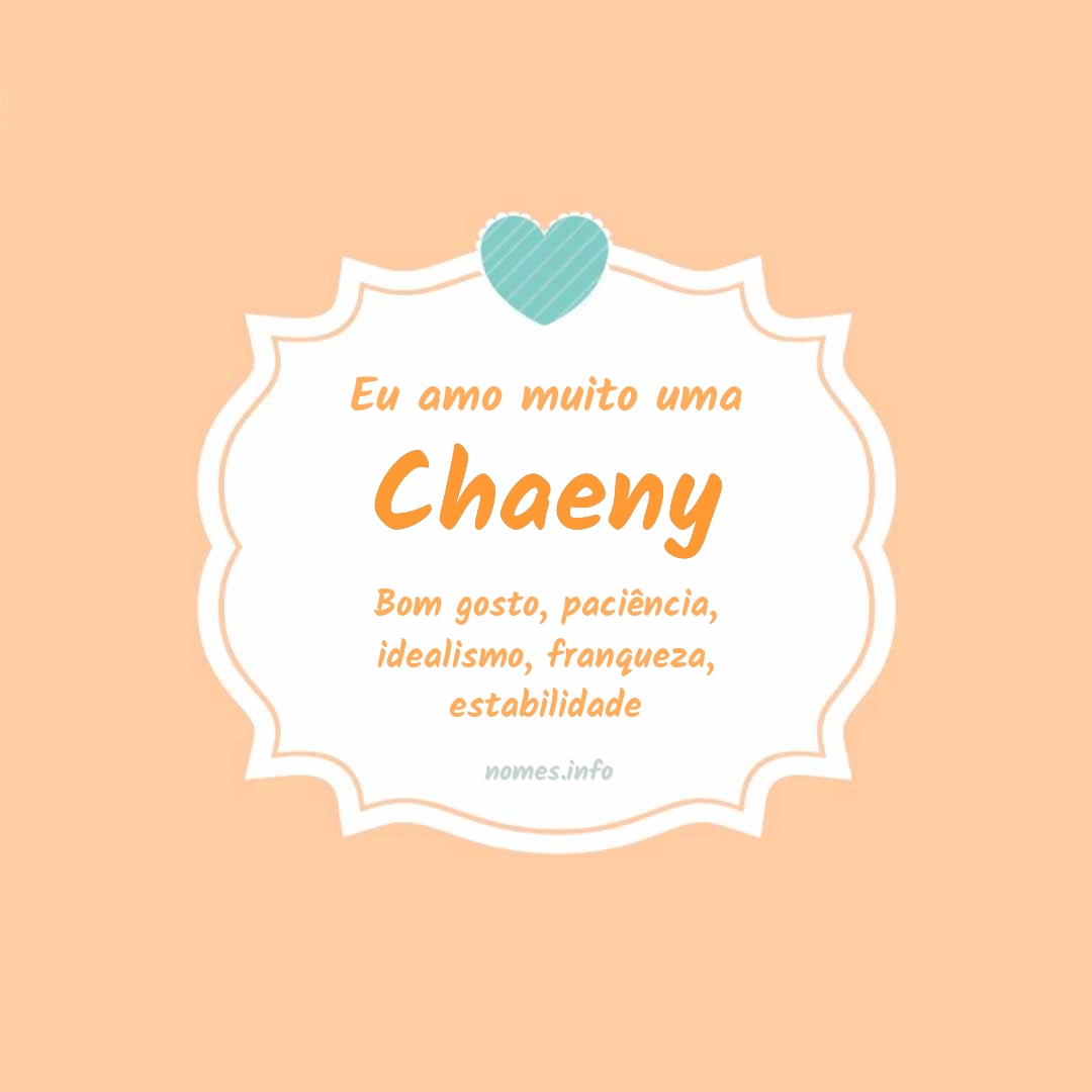 Eu amo muito Chaeny