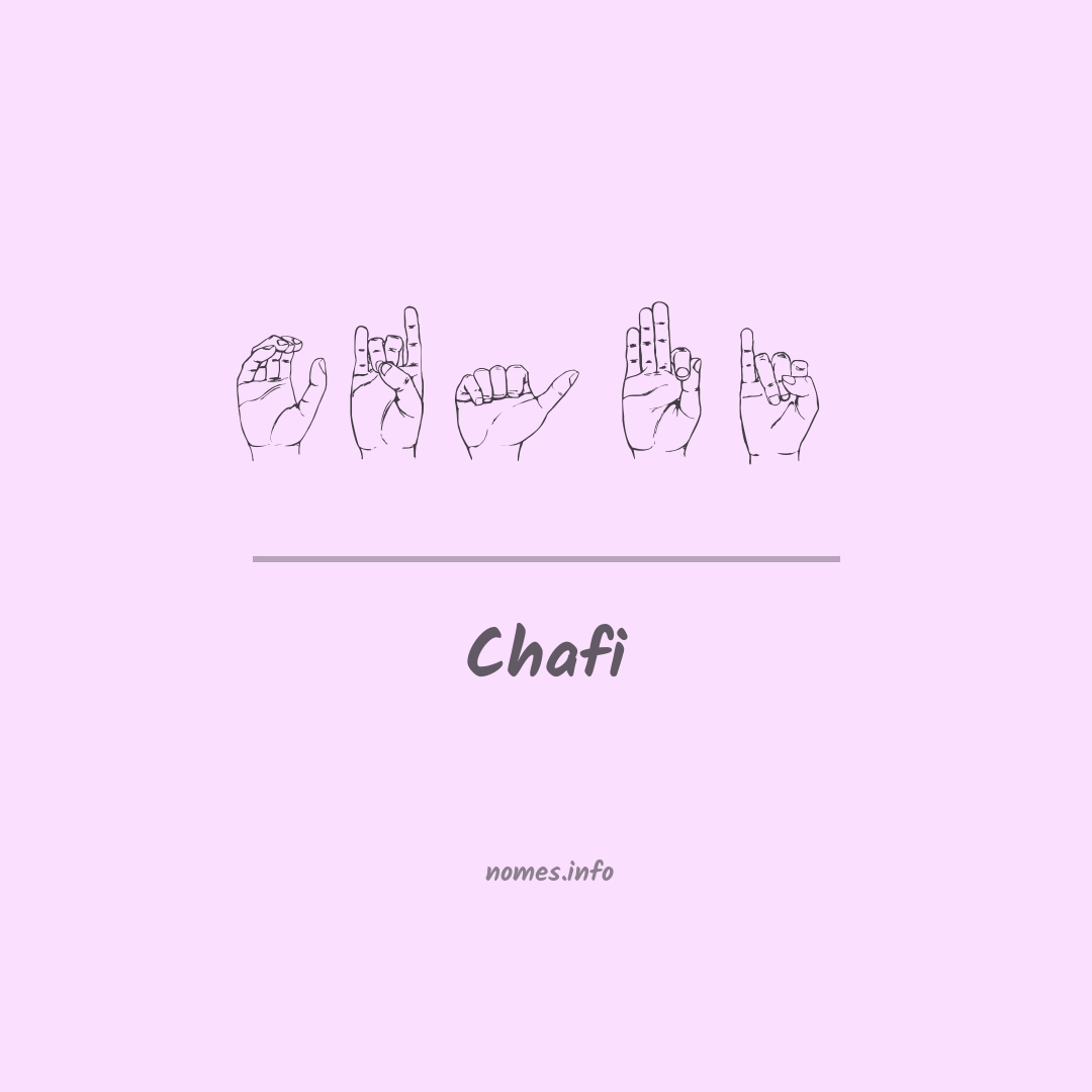 Chafi em Libras