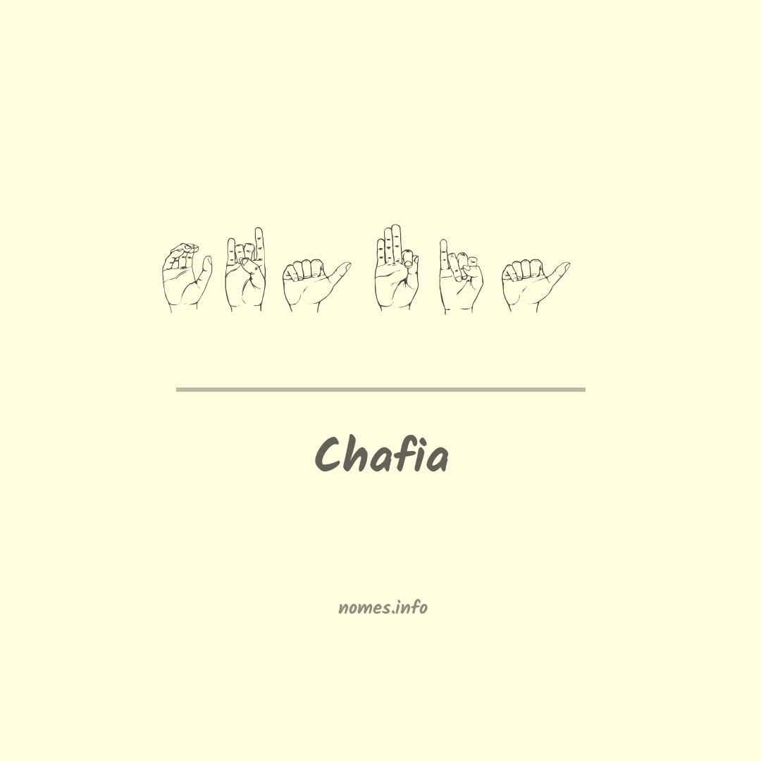 Chafia em Libras