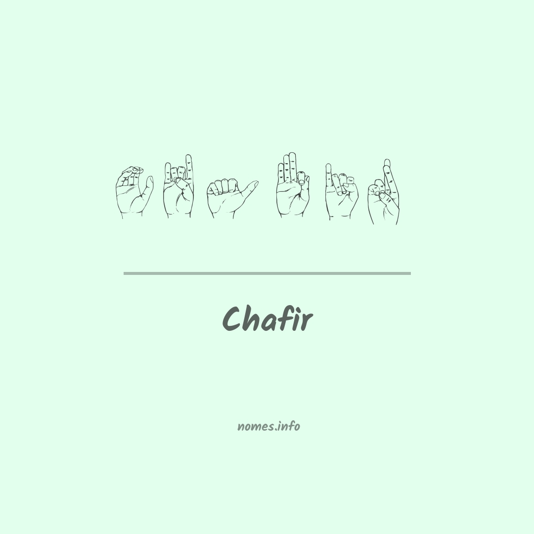 Chafir em Libras