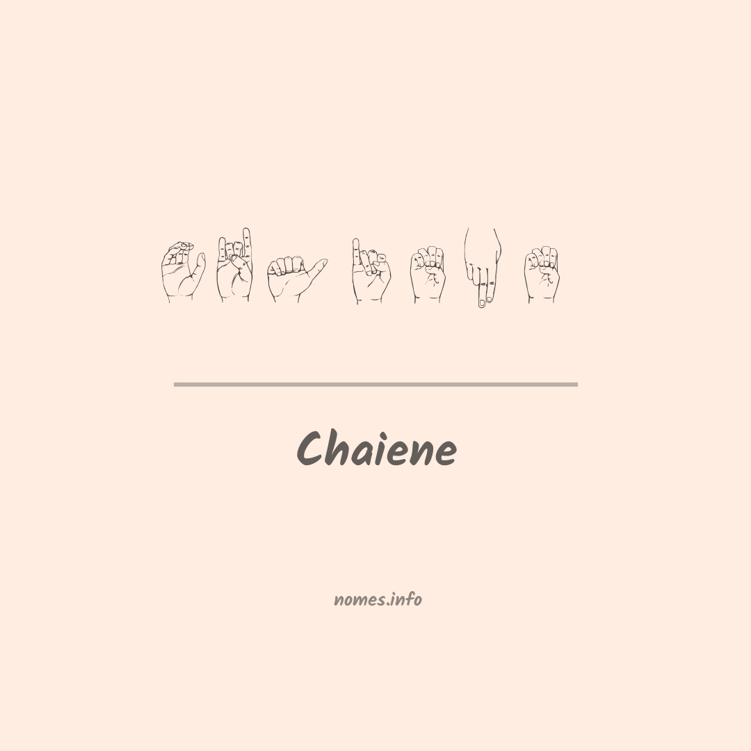 Chaiene em Libras