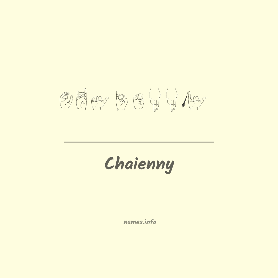 Chaienny em Libras