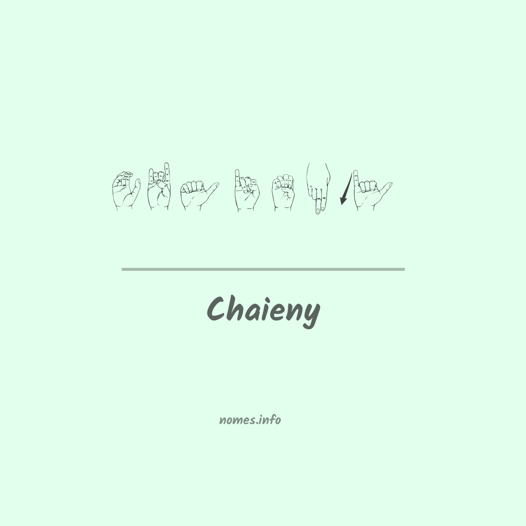 Chaieny em Libras