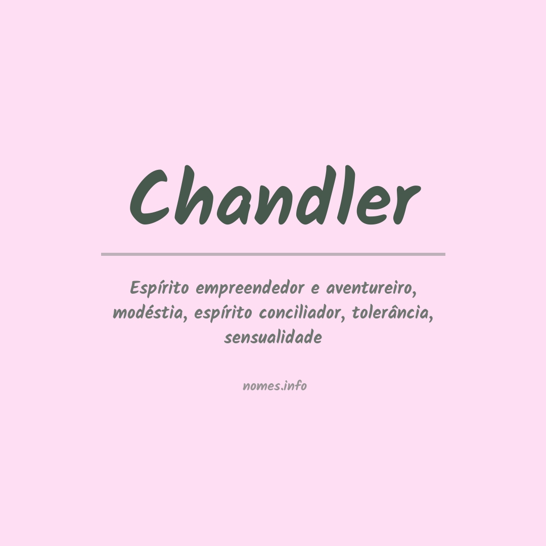 Significado do nome Chandler