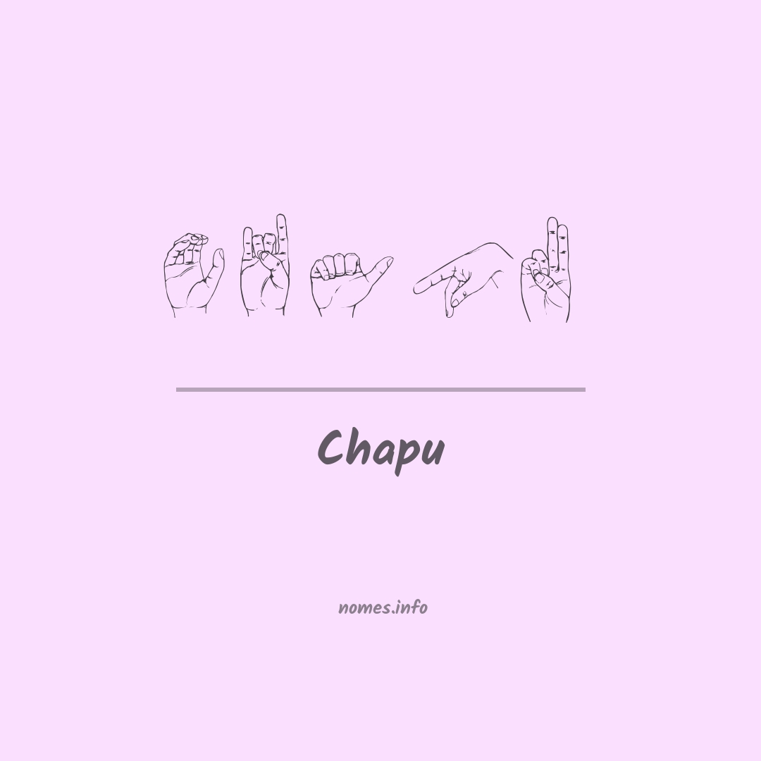 Chapu em Libras