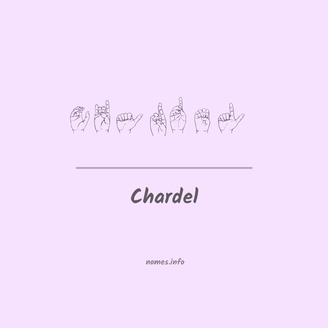 Chardel em Libras