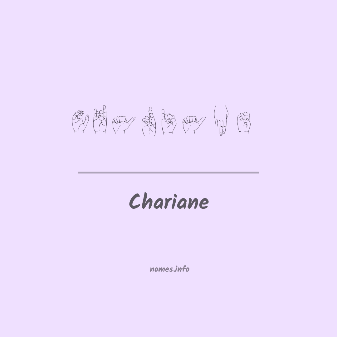 Chariane em Libras