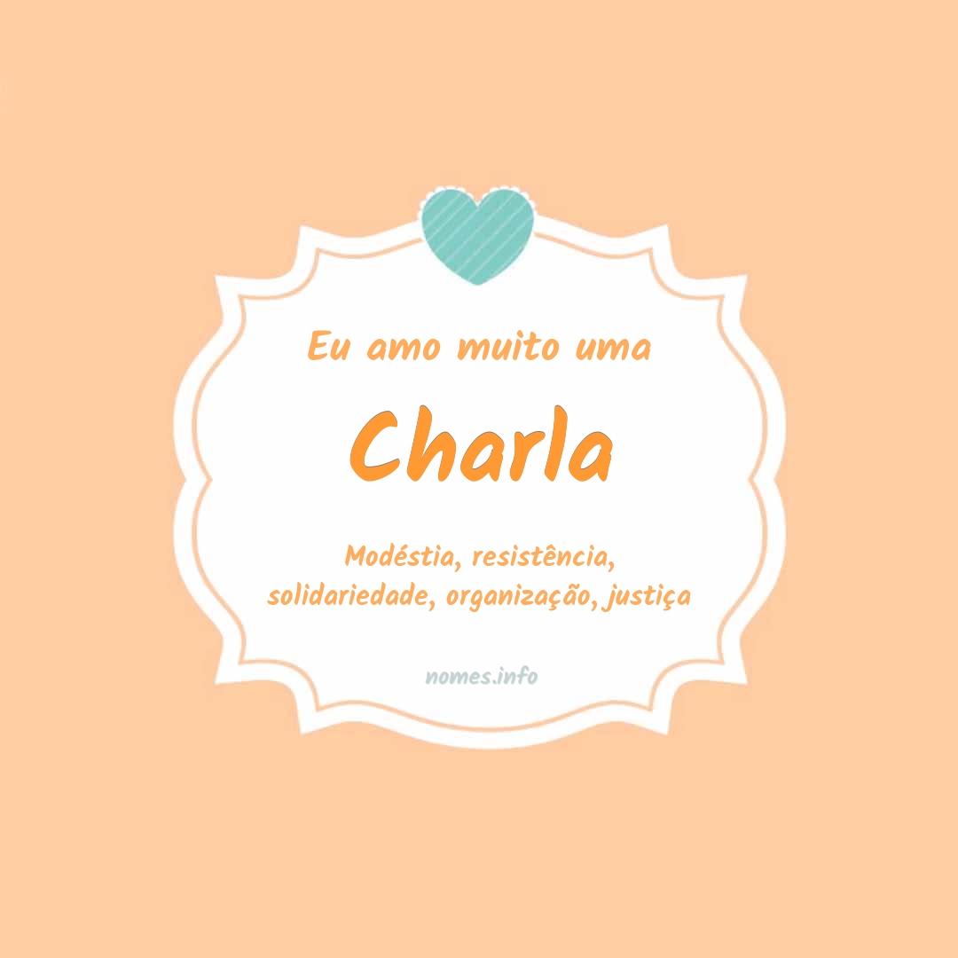 Eu amo muito Charla