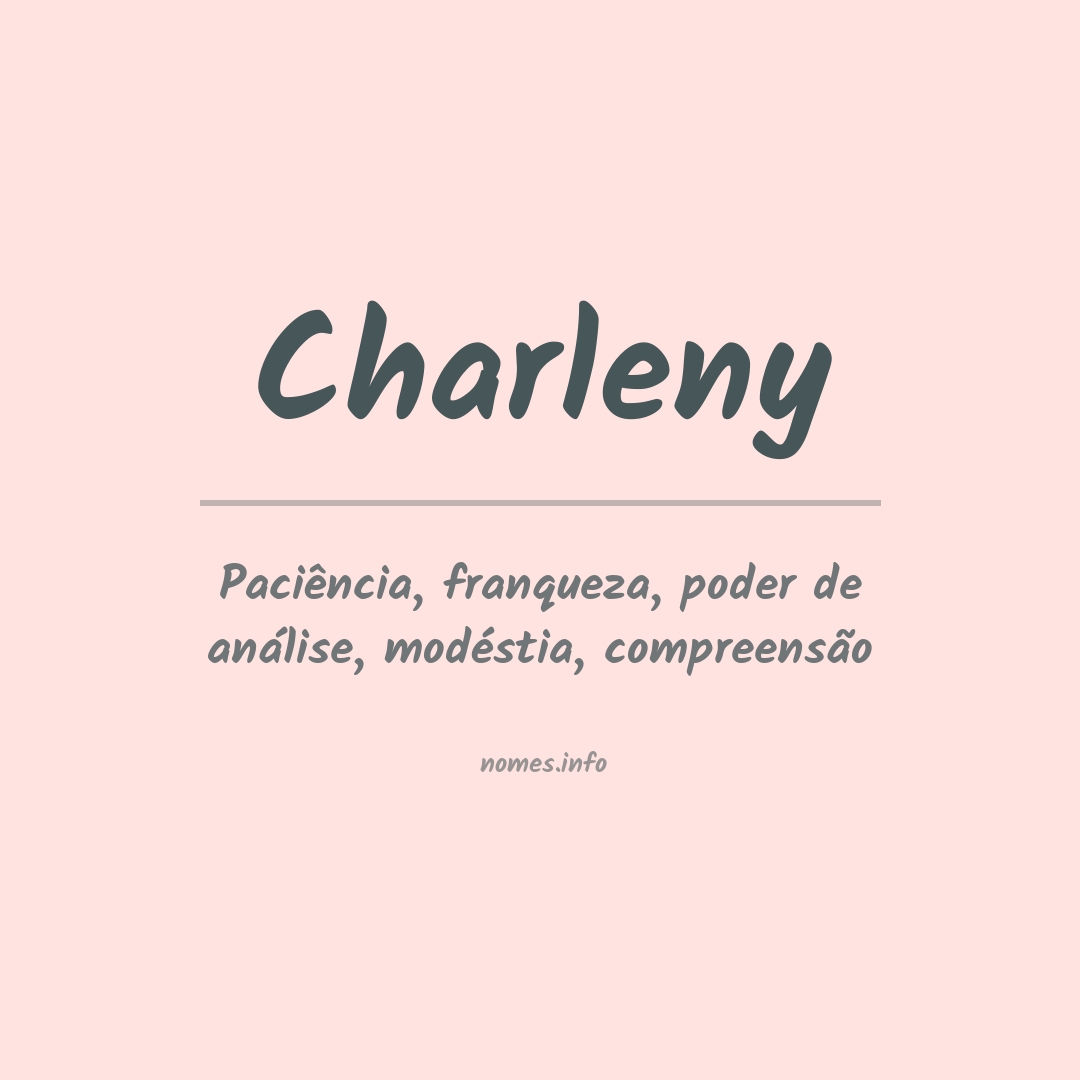 Significado do nome Charleny