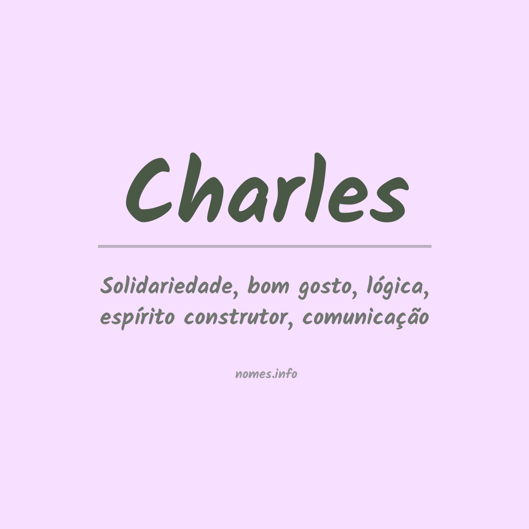 Significado do nome Charles