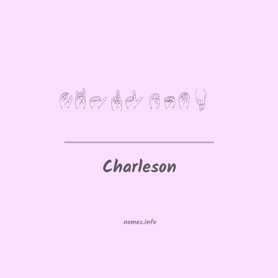 Charleson em Libras