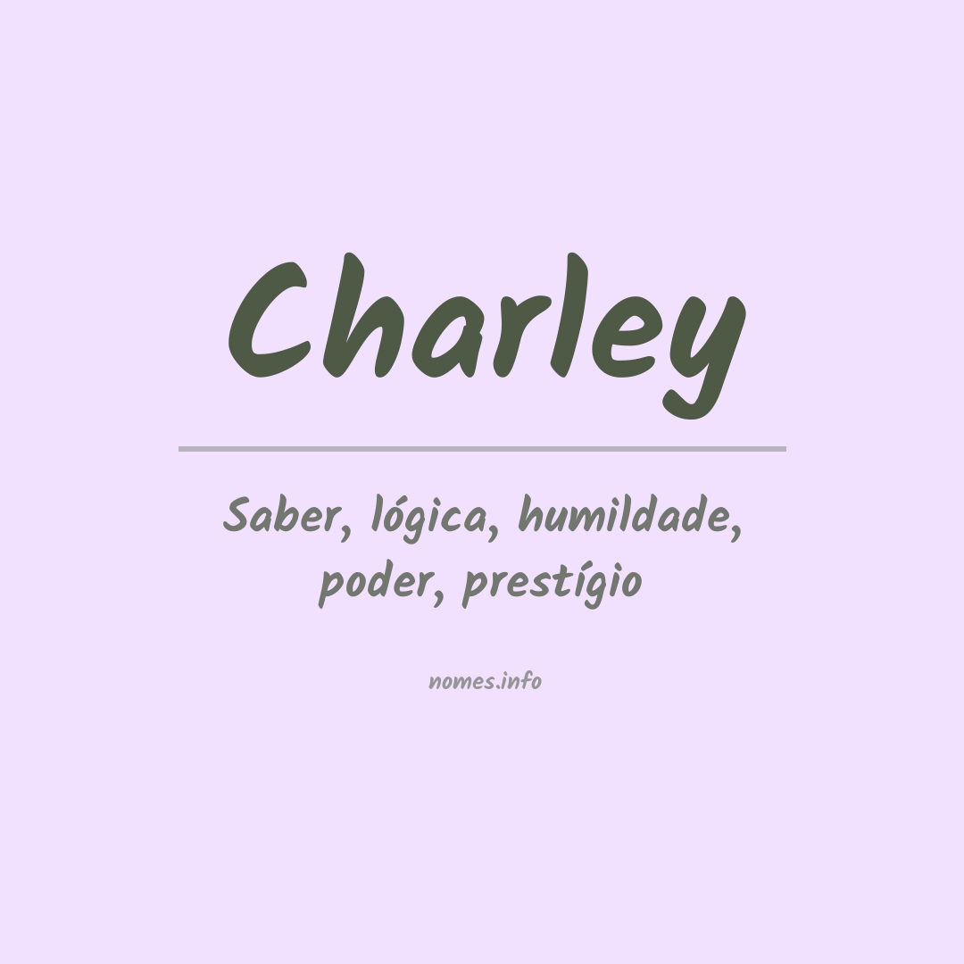 Significado do nome Charley