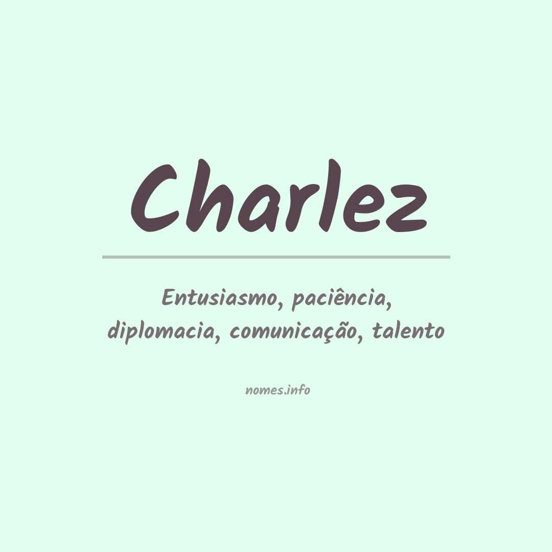 Significado do nome Charlez