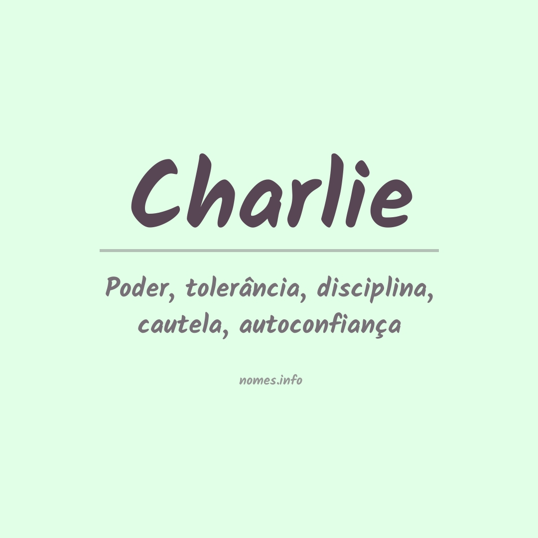 Significado do nome Charlie