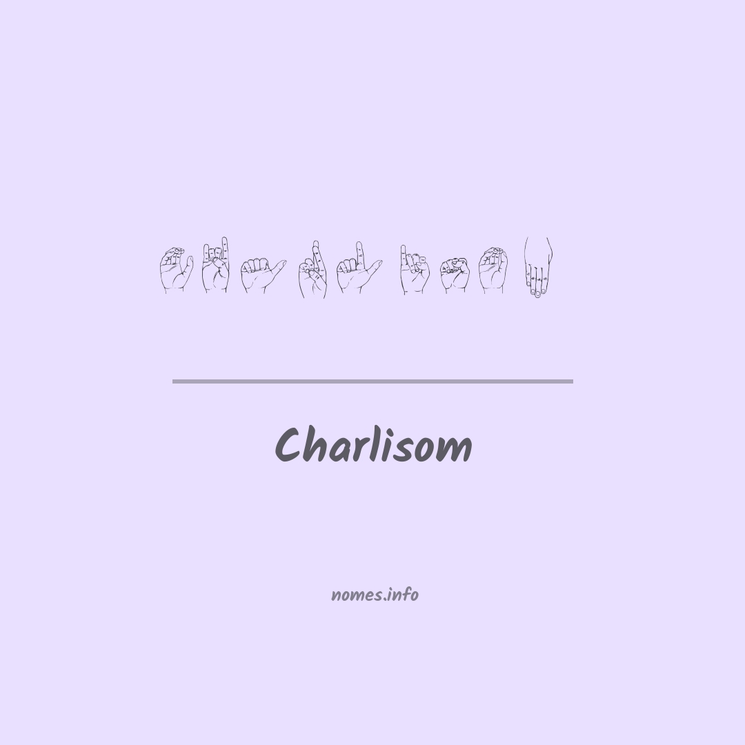 Charlisom em Libras