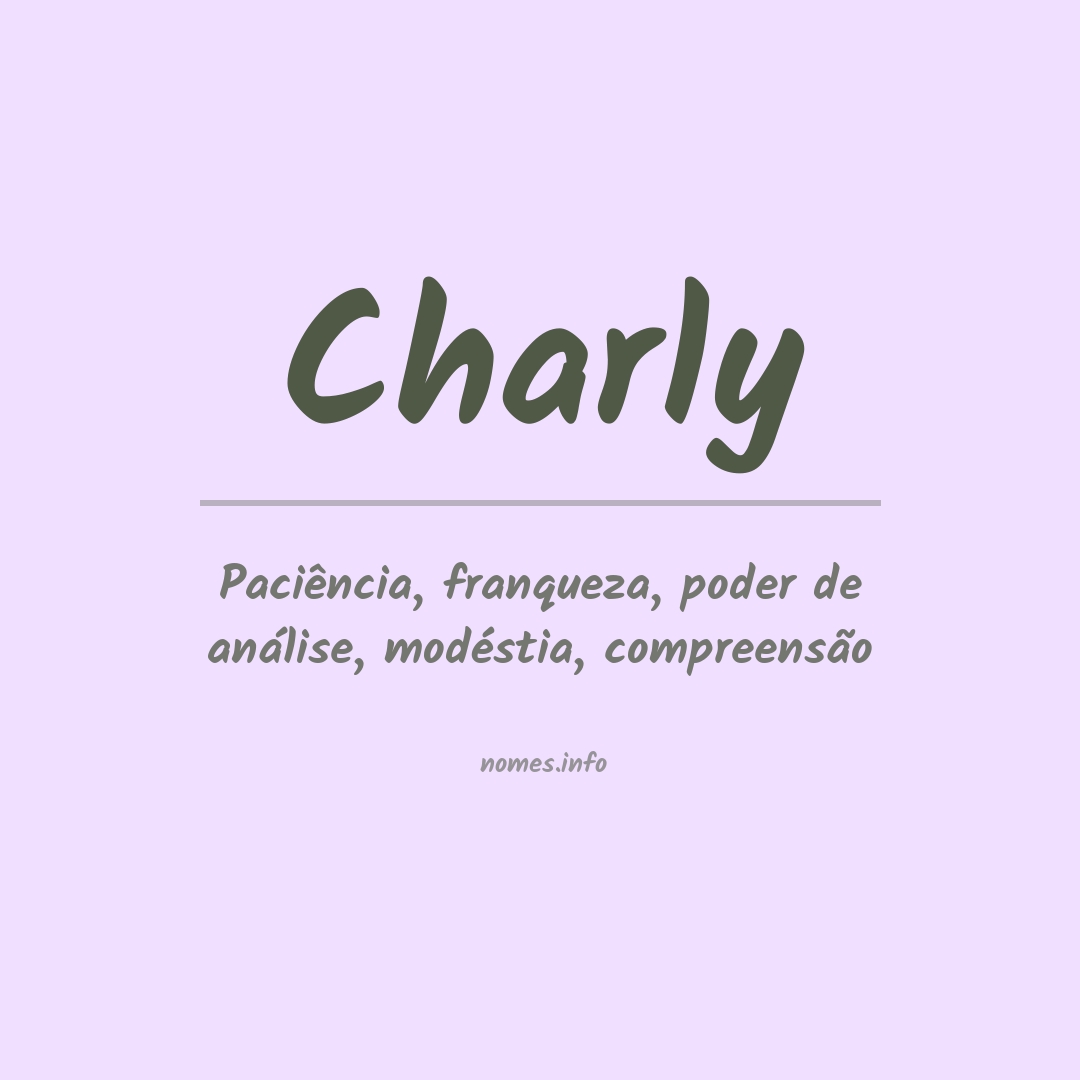 Significado do nome Charly