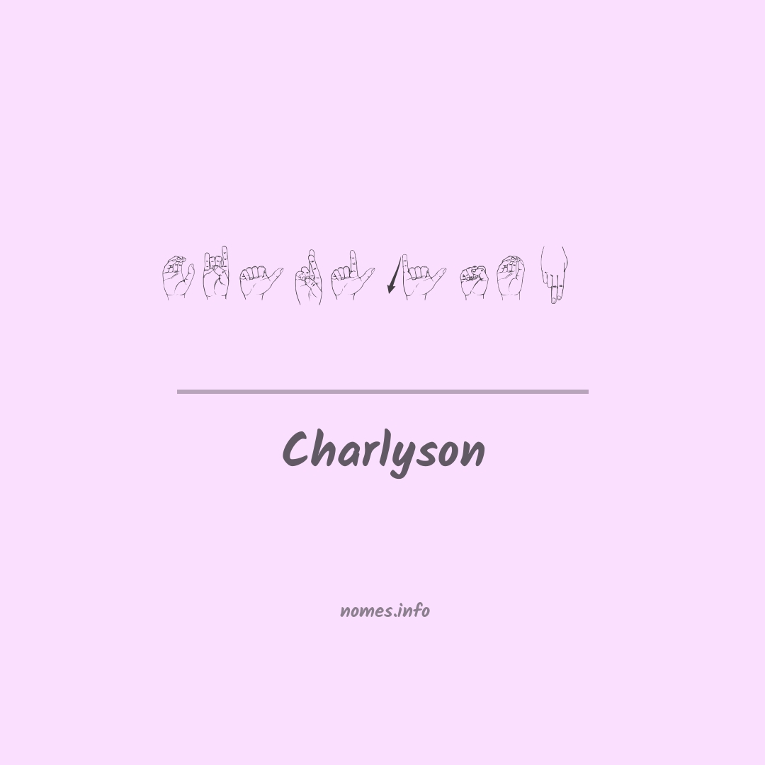 Charlyson em Libras