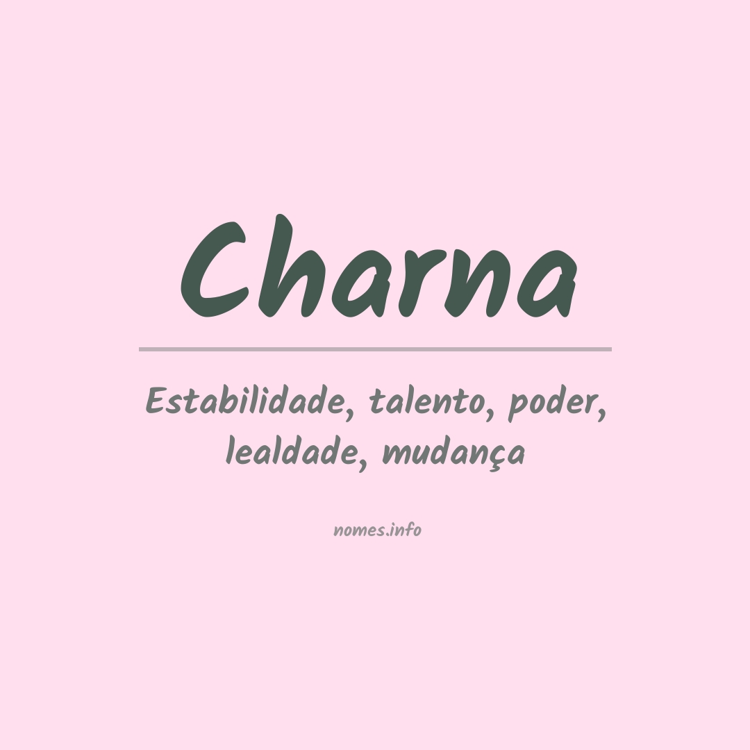 Significado do nome Charna