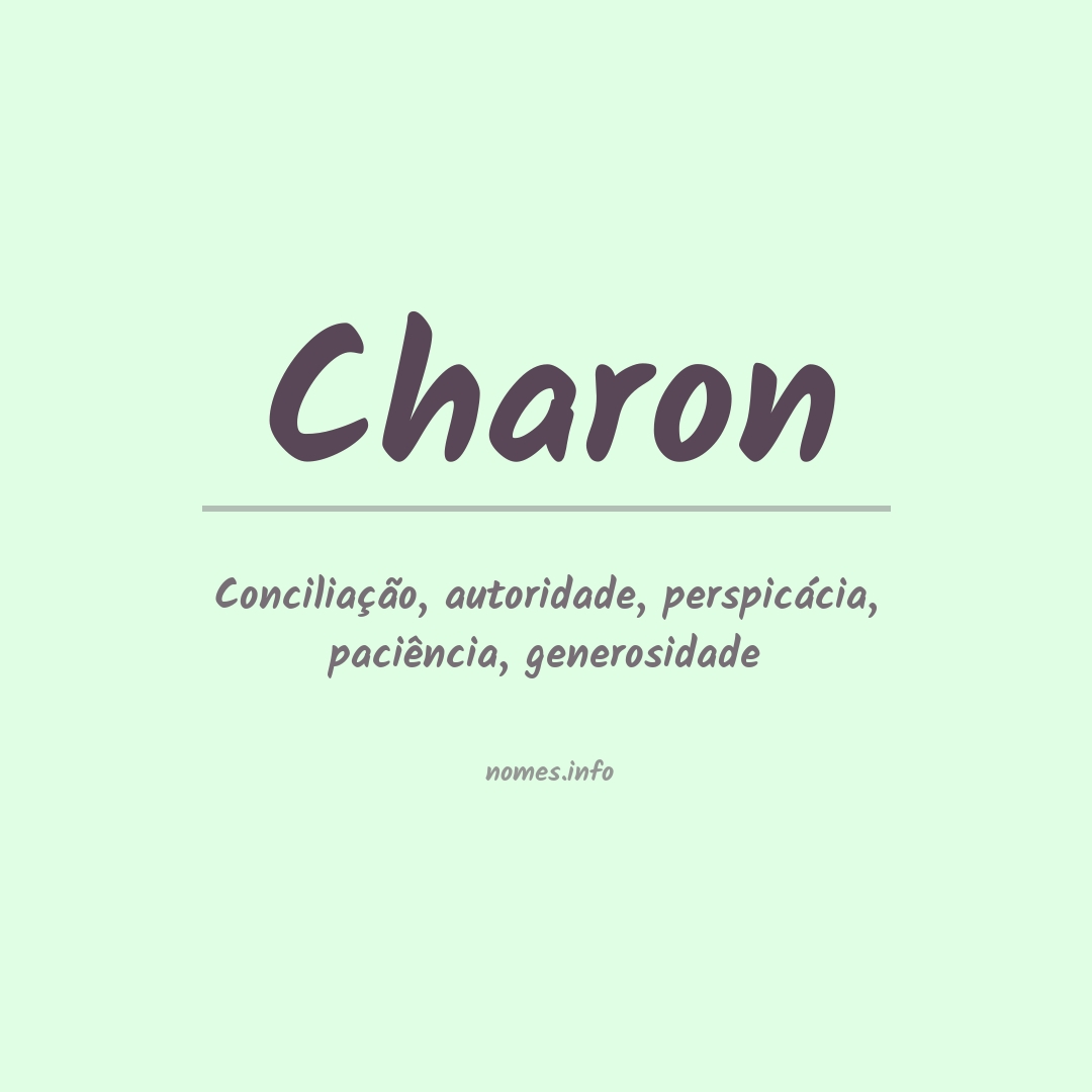 Significado do nome Charon