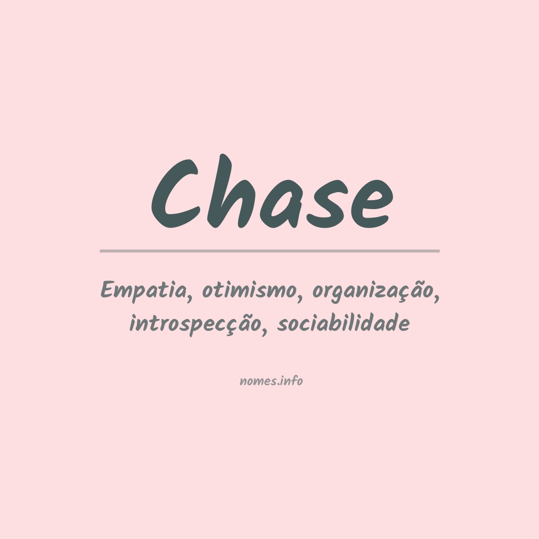 Significado do nome Chase