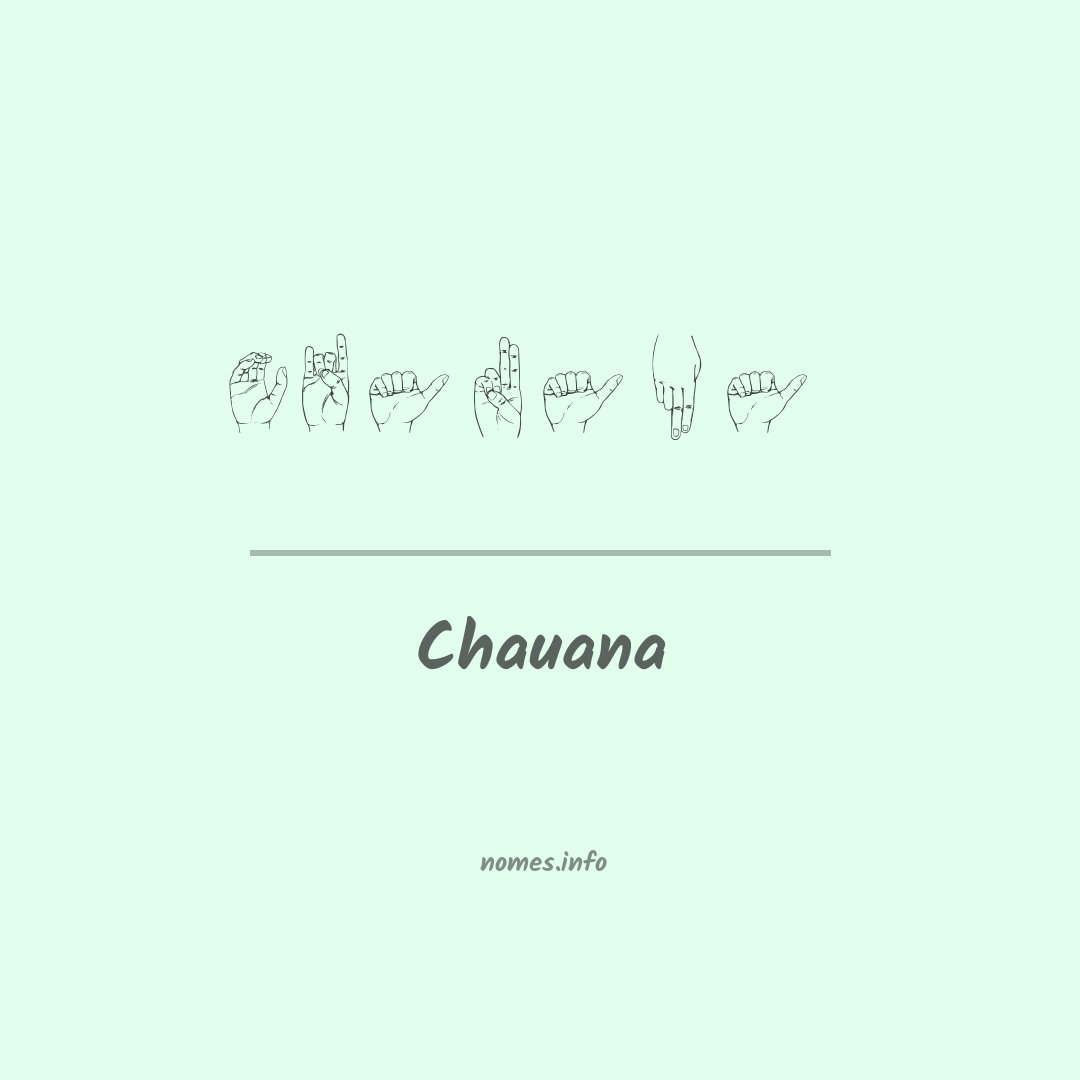 Chauana em Libras