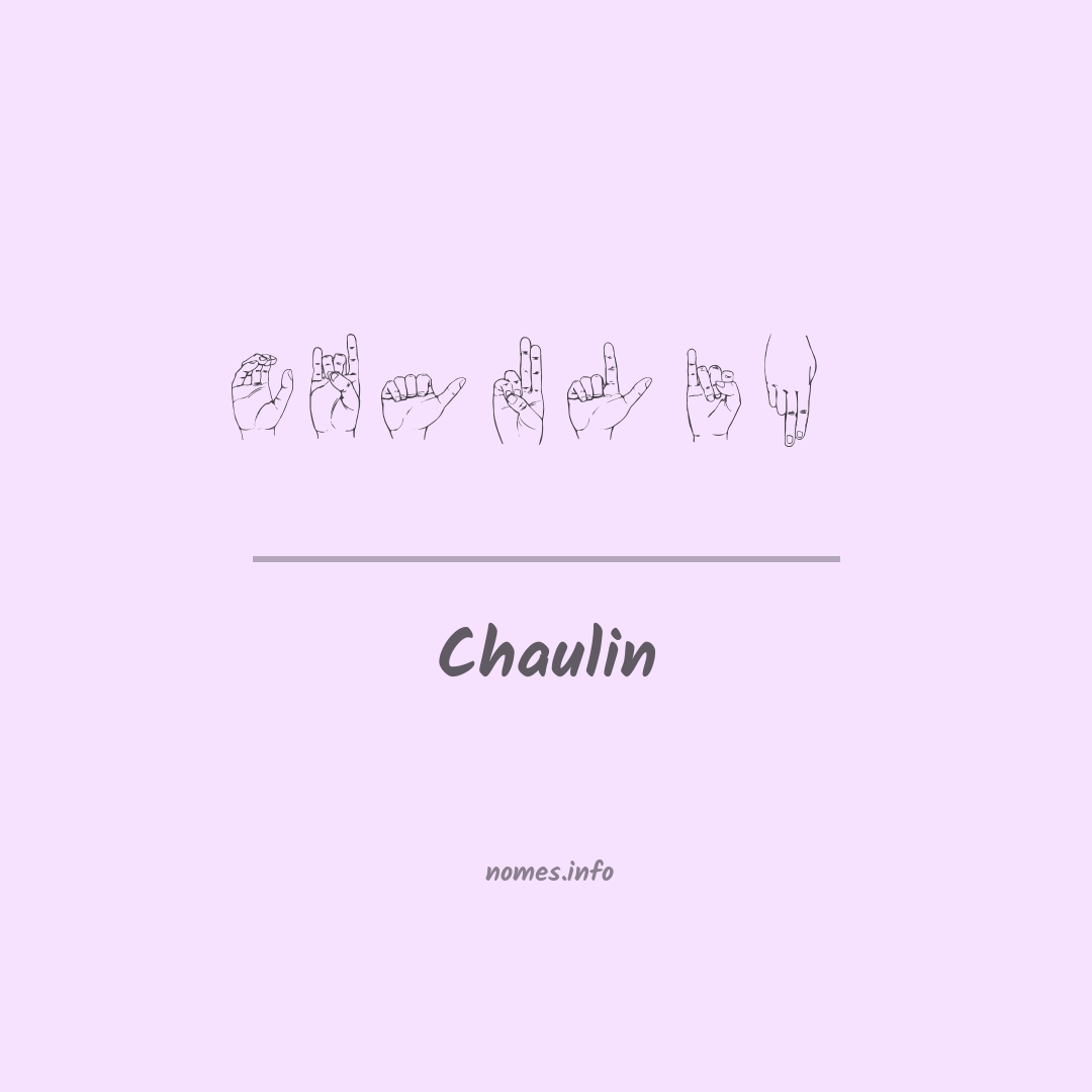 Chaulin em Libras
