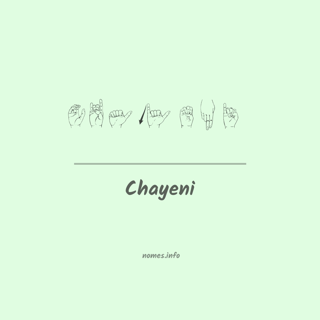 Chayeni em Libras