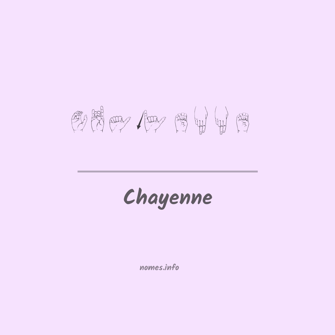 Chayenne em Libras