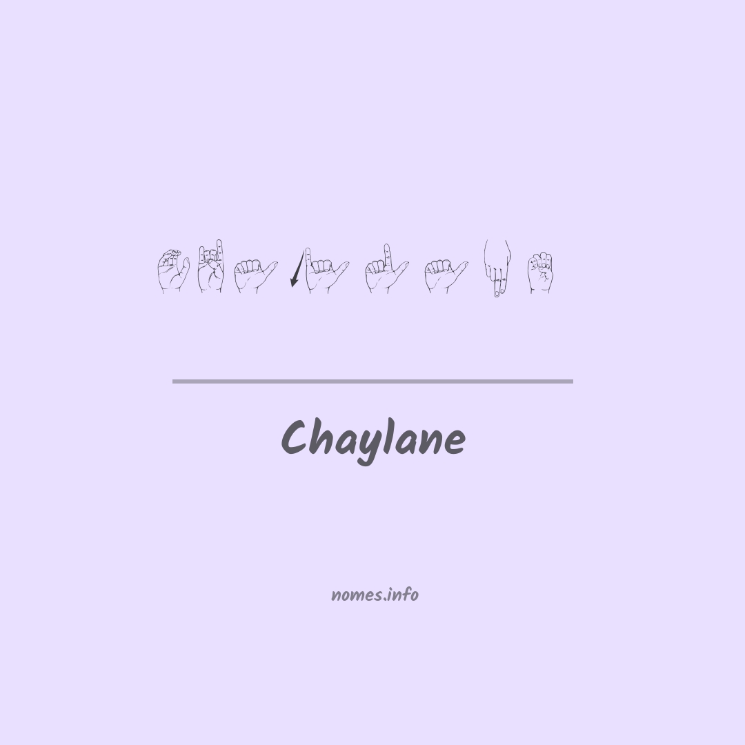 Chaylane em Libras