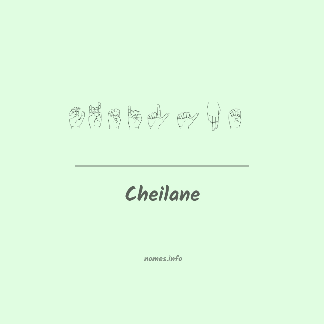 Cheilane em Libras