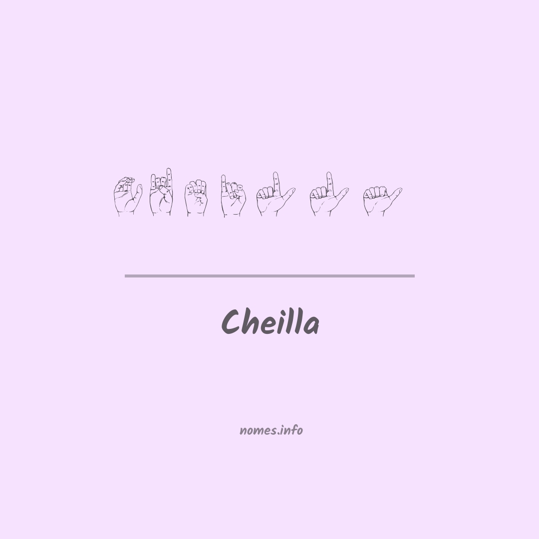 Cheilla em Libras