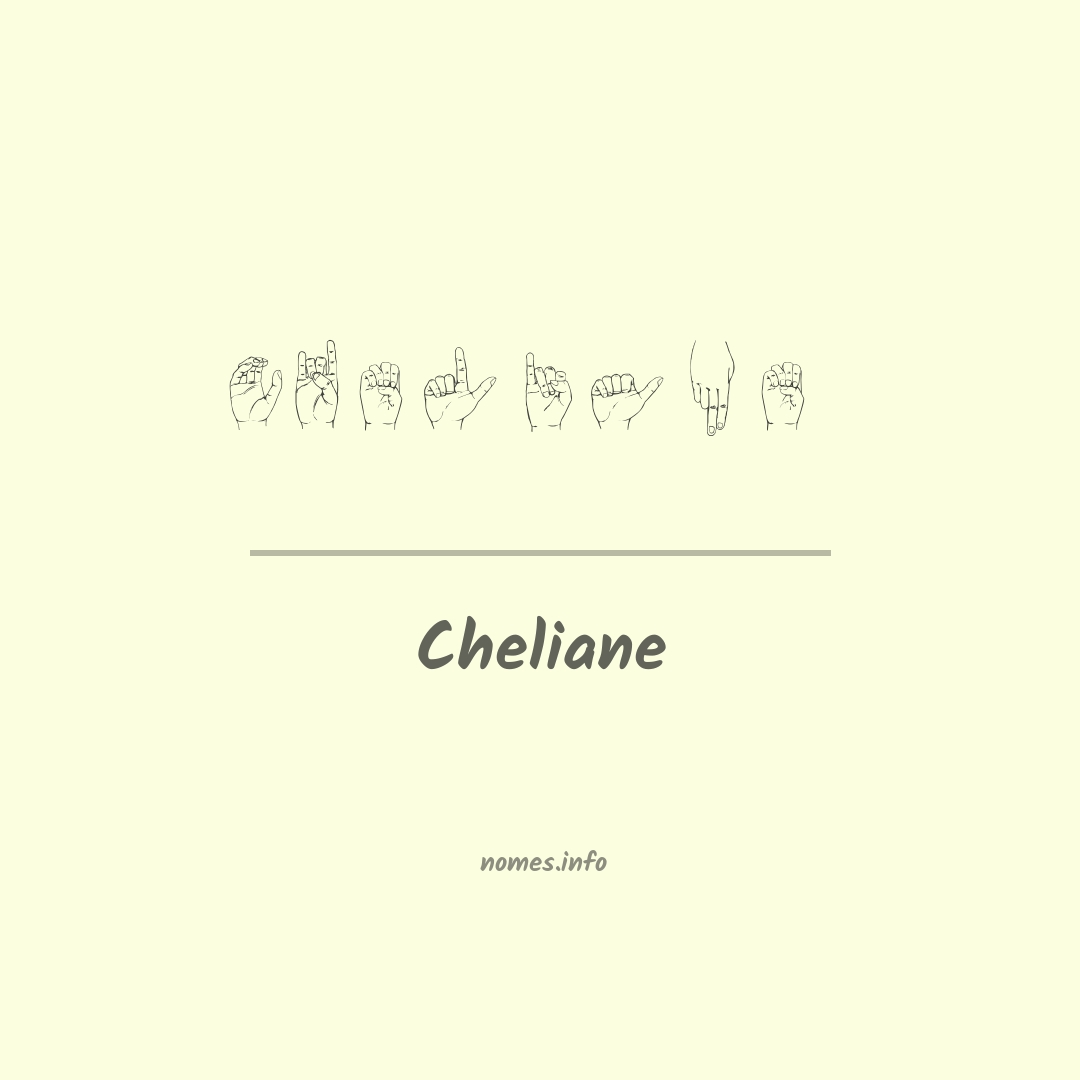 Cheliane em Libras