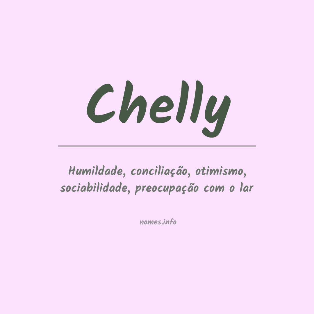 Significado do nome Chelly